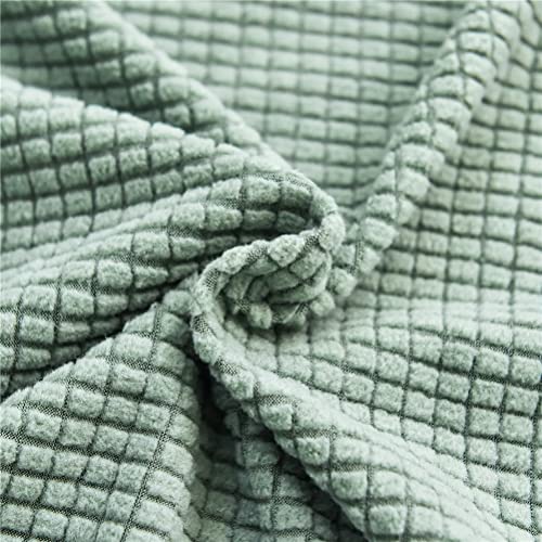 Highdi Wingback Chair Covers 2 Piece Stretch Wing Chair Slipcover, Solid color Jacquard Thicken Strandmon Sofa Cover Furniture Protector for Armc