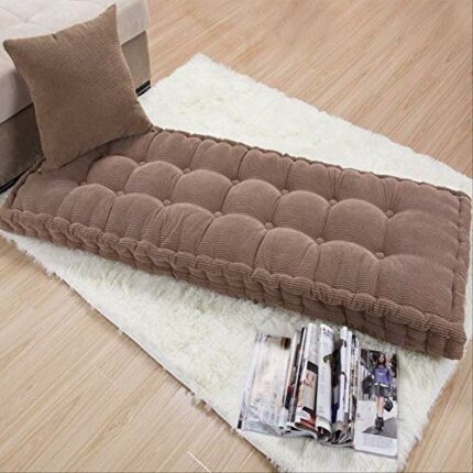ASDF Garden Furniture Pad, Outdoor/indoor Water Thicken 2 Seater Bench And Patio Furniture Pad Cushion 40x110cm brown