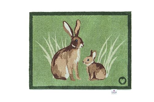 HUG RUG Rabbit 1 design, Highly absorbent indoor barrier mat, machine washable, 65x85cm