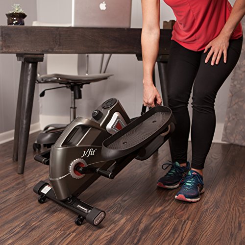 J-Fit jfit Under Desk & Stand Up Mini Elliptical/Stepper w/Adjustable Angle | The Ideal Fitness & Exercise Equipment for Home| Ideal for Men, Wom