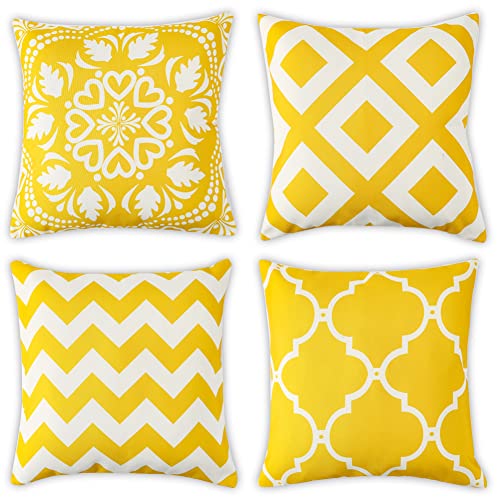 Outdoor Cushions Cover Waterproof, Outdoor Bench Seat Cushions Waterproof, Tropical Plants Waterproof Cushion Cover, Waterproof Throw Pillow Cove