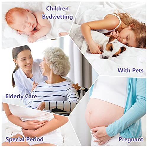 King Mattress Protector Waterproof Mattress Cover King Size Soft Breathable Noiseless Bed Cover Deep Pocket for 6-18" Pad, Washable Hypoallergeni