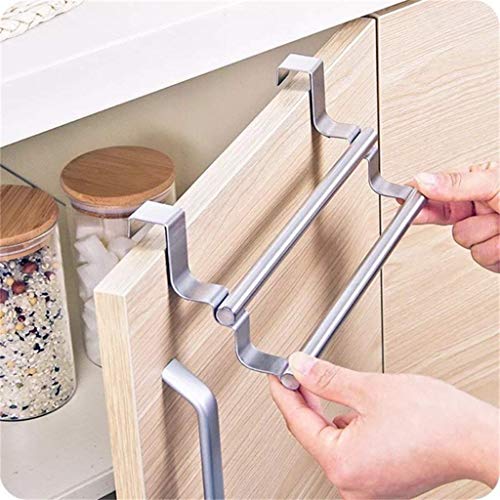 KNOXC Towel Racks,Towel Bar Towel Bar Stainless Steel Towel Hanger Kitchen Cabinet Door Pillow Bathroom Cabinet Seamless Nail-Free Hook Rod Balco