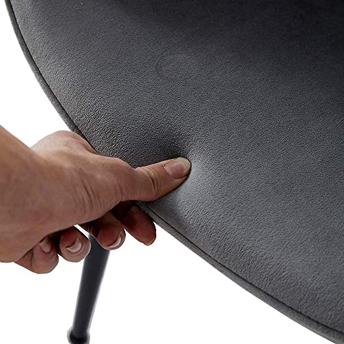 LeChamp Set of 2 Velvet Dining Chair Occasional Armchair with Armrests & Backrest Leisure Chair for Kitchen Lounge Bedroom Living Room Accent Tub