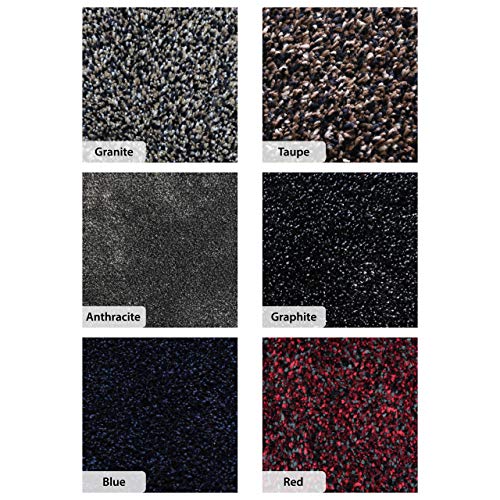 MUD STOPPER Door Mat | Shower Mat | Super Soft Feel | Machine Washable | Non-Slip Door Mat for Home/Office | 100% Polyester | 50 x 80cm - Graphit