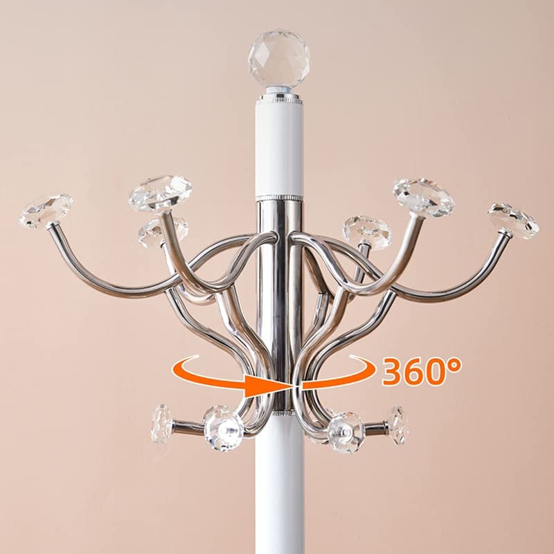 LUKEO Metal Coat Hanger Design Floor-to-ceiling Coat Rack Standing Bedroom Furniture Floor-to-ceiling Coat Hanger (Color : 3-pack, Size : Light G