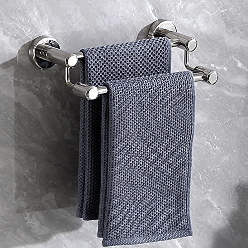 HIGOH Towel Rack Bathroom Lengthen Towel Storage Rack Towel Bar,Wall Mounted Double Towel Rod for Toilet Hardware and Kitchen,Stainless Steel Pol