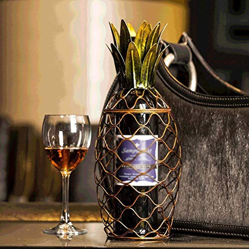 CZDYUF Iron Wine Rack - Creative Decoration Pineapple Shape Minimalist Wine Cabinet Decorations
