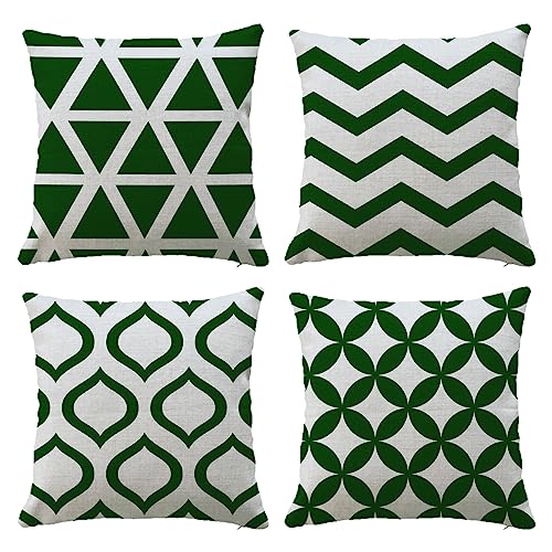 Hangood Waterproof Cushion Covers Outdoor Garden Geometry Set of 4pcs Throw Pillow Case Home Decorative Sofa Protectors Chair Living Room Yellow