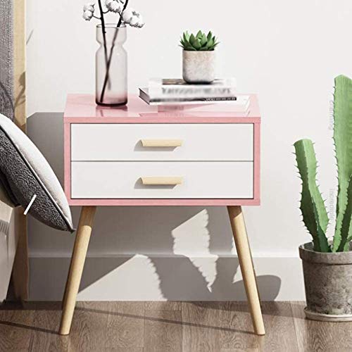 JJZXD Nightstand with 2 Drawers,Bedside Furniture Table Dresser for Home, Office, College Dorm