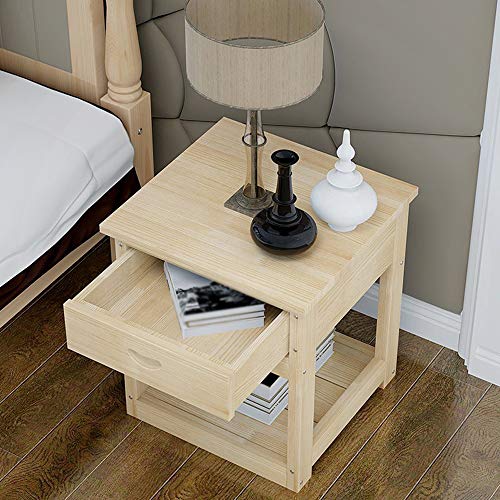 JYDQM European Style Wooden Bedroom Furniture Bedside Cabinet, and Simple Bedside Cabinet with Drawers