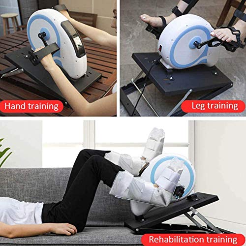 LUNEZY Mini Exercise Bike Arm and Leg Exerciser Electric rehabilitation training device for upper and lower limbs Physical Therapy Leg Exercisers