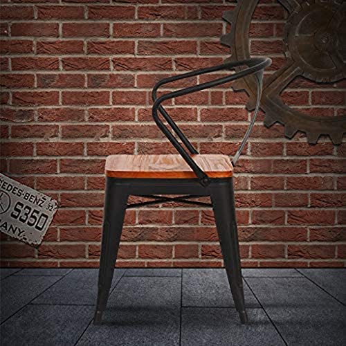 DINGZZ Bar Stools Counter Height Adjustable Bar Chairs of Swivel Bar Stool Kitchen Counter Stools Dining Stamped Back Arms Counter Stool