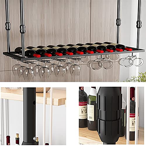 EYLINK Wine Rack Wine Rack, Hanging Wine Glass Rack, European-Style High-End Bar Counter Wine Glass Holder, Upside Down Creative Wine Glass Holde