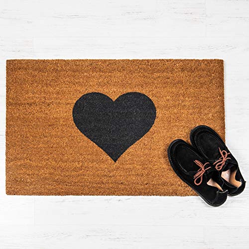 Maine Furniture Co. Heart Coir Door Mat Standard