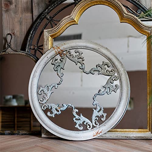 QUANJJ Decorative Round Vintage Wall Metal Rustic Handcrafted Round Metal Wall Decorative