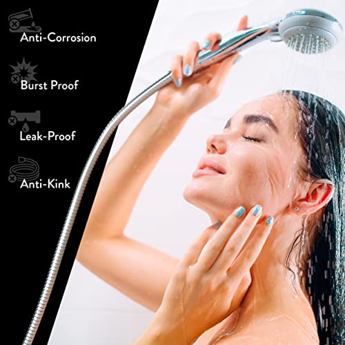 DIY Doctor Universal Shower Hose - 1.75m x 11mm Extra Long Shower Hose - Flexible Shower Hose - Longer Than Shower Hose 1.5m - Shower Pipe - Stai