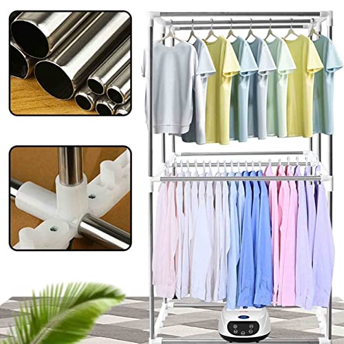 1500W Electric Dryer Rack, Household Large Capacity Multi-purpose Negative Ions Mini Clothes Dryer, for Car Rooms, RVs, Tents,Green,Large