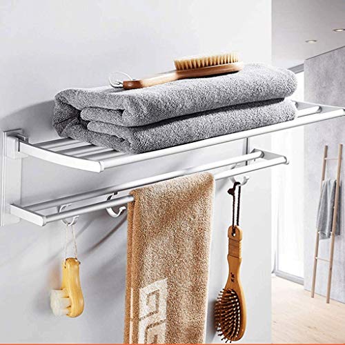 N/A Towel Bar Stainless Steel Rustproof Bathroom Storage Organizer Hanger Wall Mount Contemporary Style