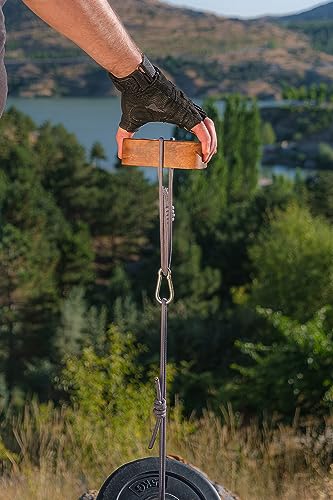 masilas Portable Hangboard for Rock Climbing Holds Fingerboard Trainer for Hand Grip Strength Pull-Up Grips Arm Pinch Grip Forearm Exerciser Trai