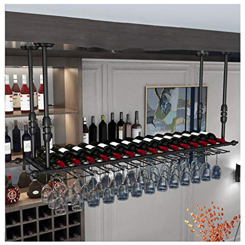 Stylish Simplicity Wine Glass Holder Vintage Wrought Iron Ceiling Stylish Simplicity Down Glass Wine Cup Holder Kitchen or Office Tableware Bottl