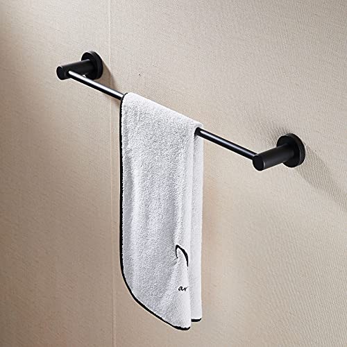 Towel Bar for Bathroom Wall Mounted 40cm(15.7inch)Matte Black SUS 304 Stainless Steel Shower Towel Rack Gudetap GTA20806B