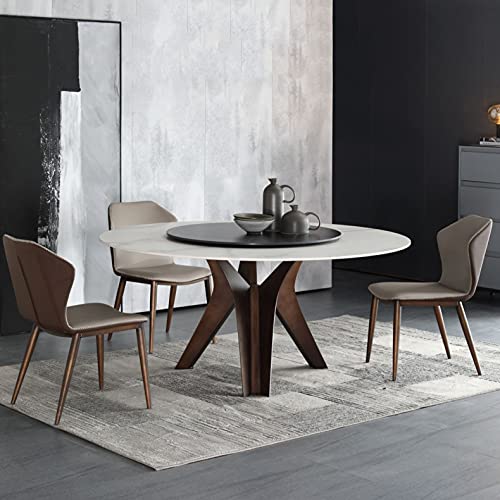 Kitchen Dining Room Furniture Chairs Dining Chairs Set Of 4 Modern Microfiber Leather Kitchen Living Room Chairs,Side Chair with Faux Antique Cop