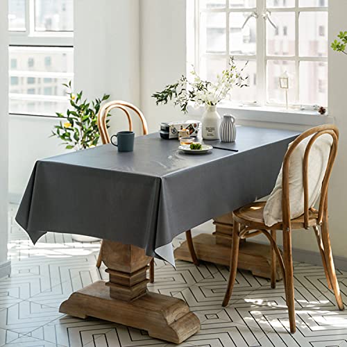 Newthinking PVC Table Cloth, Wipe Clean Plastic Tablecloth PVC Waterproof, 135x180cm Square Wipeable Table Cloth Protector for Kitchen Picnic Out