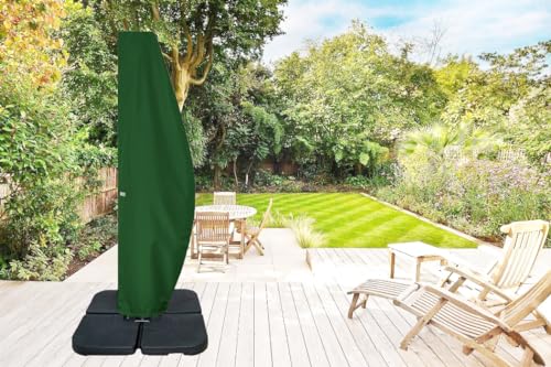 Garden Balsam Patio Umbrella Cover for 12FT to 14FT Offset Umbrella, Water Resistant, Curved Cantilever and Straight Pole Parasol Outdoor Umbrell