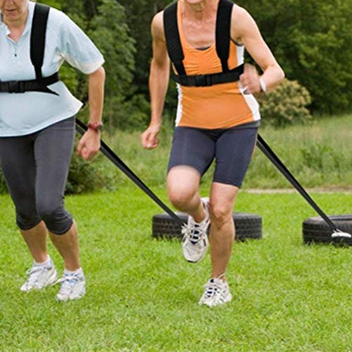 Speed Strength Training Sled Resistance Cord Set, Shoulder Harness Resistance Band Belt Sports Equipment Harness Workout Resistance Speed Trainin