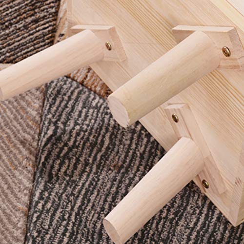 LUKEO Solid Wood Simple Bedroom Bedside Table, Mini Drawer Storage Wooden Cabinet