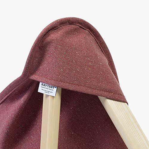 Telami–Tripolina Chair–Collection Recycled–Arm Chair–Foldable and Light – Pomegranate Colour – Natural Frame – Made in Italy - Outdoor Furniture,