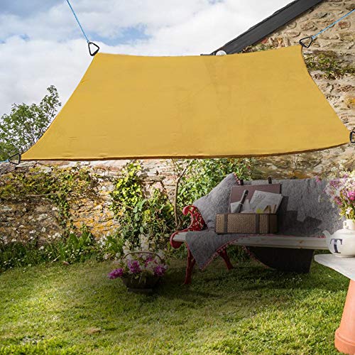 Greenbay Anti-UV Anti-UV Sun Shade Sail Outdoor Garden Patio Party Sunscreen Canopy Square Cream 4x4m