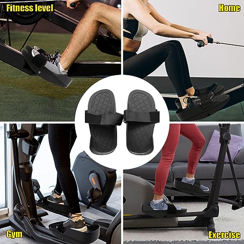 B Baosity Multifunction Rowing Machine Pedals Supplies Replacement Parts Easy to Install Non Slip Leg Training Lightweight for Workout Gym Sports