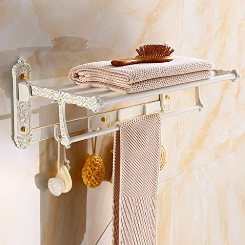HIGOH Towel Racks,Bathroom Towel Rack Wall Mounted Towel Holder,Towel Rack,Bathroom Rack,Bathroom 3-Layer Towel Holder,Space Aluminum