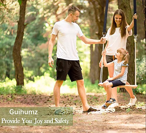 Guihumz Swing attachment, hammock hanging chair attachment set made of tear-resistant polyester with 2 tree protection pads and 2 premium carabin