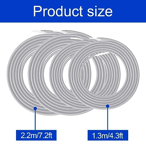 SKHAOVS 4 Pieces Universal Zero Gravity Chair Repair Cord Kit 1.3m/2m Replacement Elastic Cords Repair Tool Kit for Garden Chairs Repairing Zero
