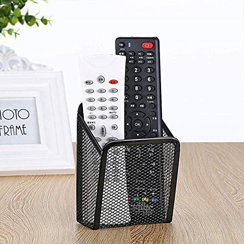 Ivosmart Wall Mount Metal TV Remote Control Mobile Phone Storage Holder Media Organizer Box