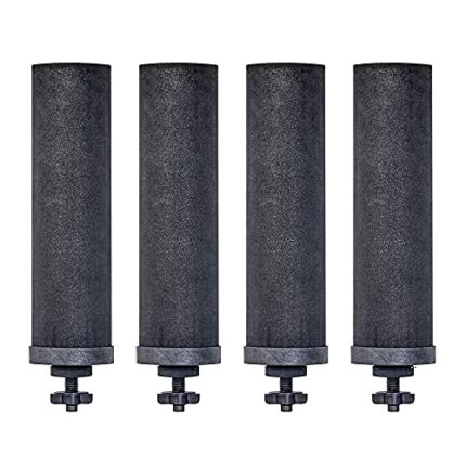 Berkey Authentic Black Berkey Elements BB9-2 Filters for Berkey Water Systems (Set of 4 Black Berkey Elements)