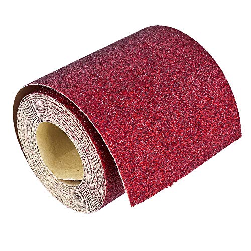 S&R Sandpaper Roll Set, 5 Rolls 93 mm x 5 m: grit 60/80/120/180/240, for wood, metal, steel, stainless steel