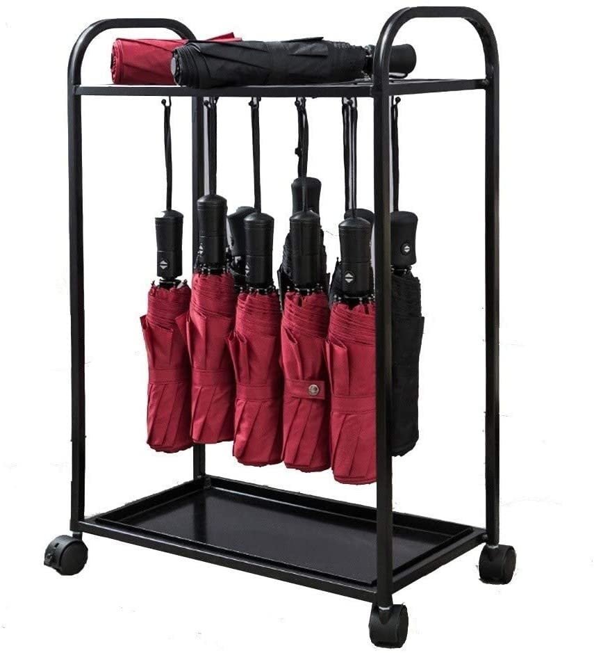 XHALERY Umbrella Rack Stand, Umbrella Holder,Umbrella Stands Umbrella Stand Hotel Large Iron Umbrella Rack, Storage 18-28 Long And Short Umbrella