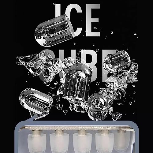 Shykey countertop ice machine Electric Ice Maker, Compact Countertop Design, 9 Cubes in Under 7 Minutes, Quiet Operation, for Kitchen/Office/RV/B
