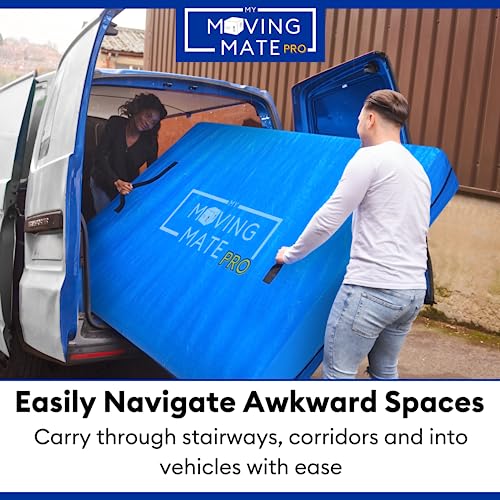 King Size Mattress Bag for Moving and Storage with 8 Handles and Zip - Tarp Plastic Mattress Cover for Moving and Storage - Professional Grade Ma