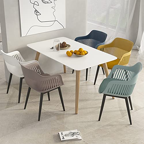 LIUZH Nordic Dining Chairs Designer Design Dining Chairs Plastic Transparent Sillas Computer Chai (Color : Argento, Size : 1code)