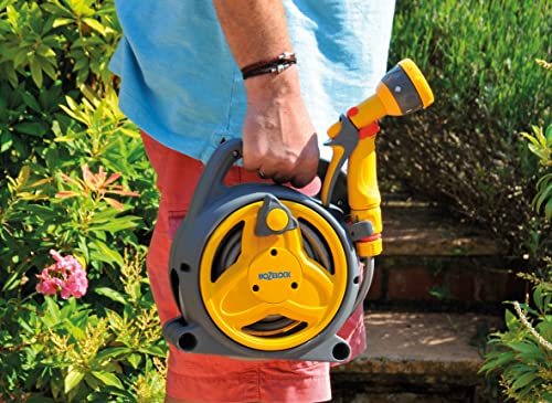 HOZELOCK - Mini Reel "Pico Reel" 10m : Ideal for Patios, Balconies and Small Gardens, Compact Streamlined Reel, Effortless Rewinding, Supplied wi
