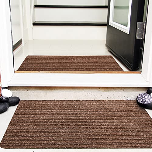 Nuanchu Large Semi Finished Outdoor Mat 16 x 79 Inch Narrow Door Mat Non Slip Mats Waterproof Carpet Roll for Bathroom Entryway Indoor Outdoor (C