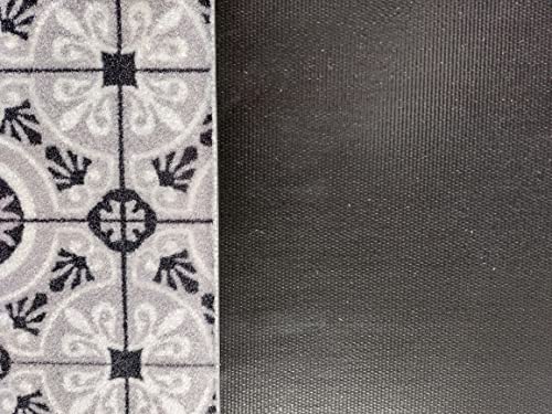 oKu-Tex Doormat, Polyamide, Grau, Anthrazit, 45 x 75 x 0,6 cm