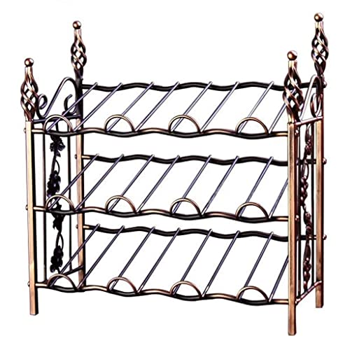 NEOCHY Modern Minimalist Wrought Iron Wine Rack, Bar Creative European Style Wine Bottle Rack