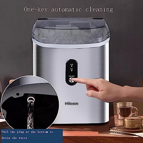 Shykey countertop ice machine Portable Countertop Ice Maker -33 lbs Daily Output, Self-Cleaning with Ice Scoop for Kitchen, Office, Bar, Party ic