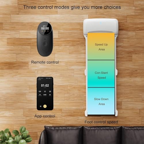WalkingPad C1 Foldable Treadmill Walking Pad Smart Jogging Exercise Fitness Equipment, Free Installation Low Noise Footstep Induction Speed Contr